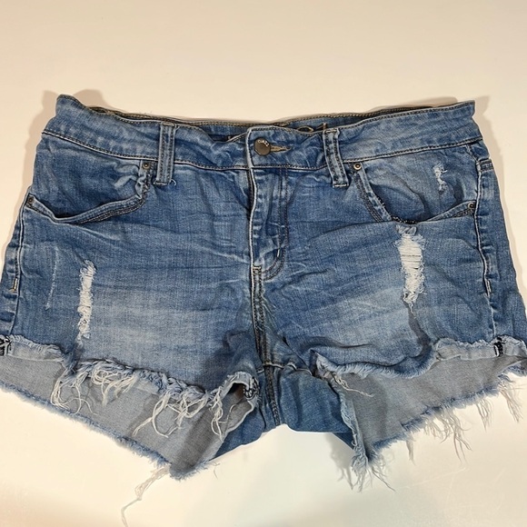 Rue 21 Distressed Denim Shorts - Picture 1 of 11